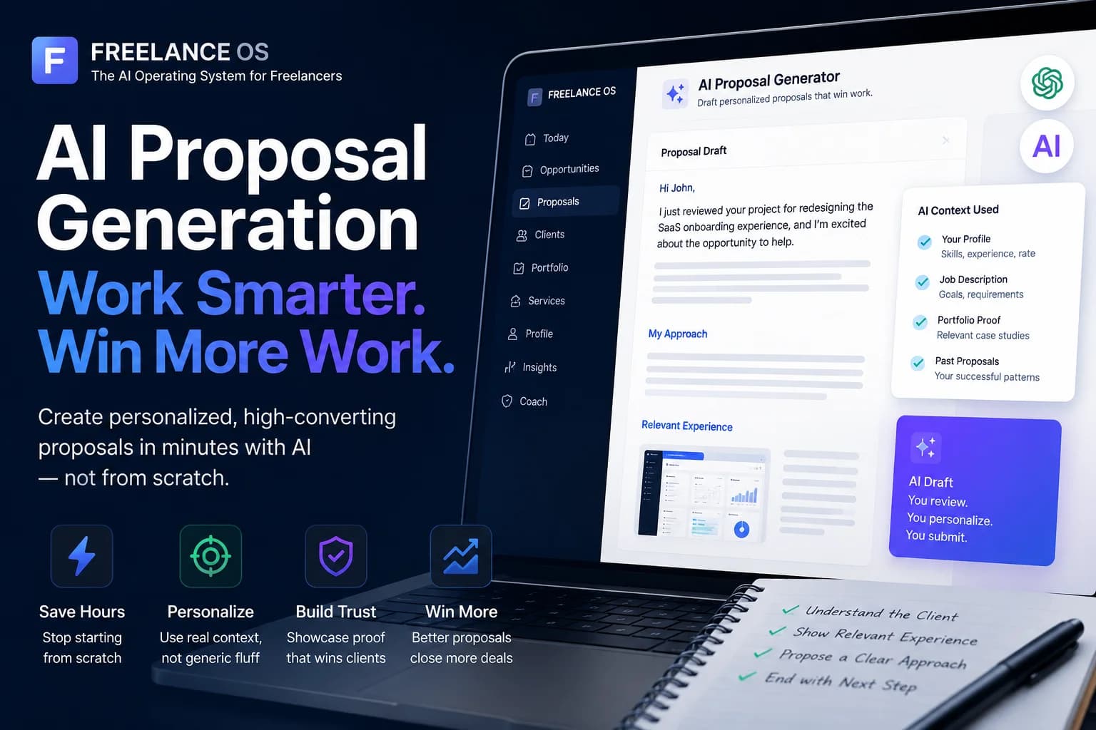 Cover image for AI Proposal Generation: How Freelancers Can Use AI to Write Better Proposals Without Sounding Generic